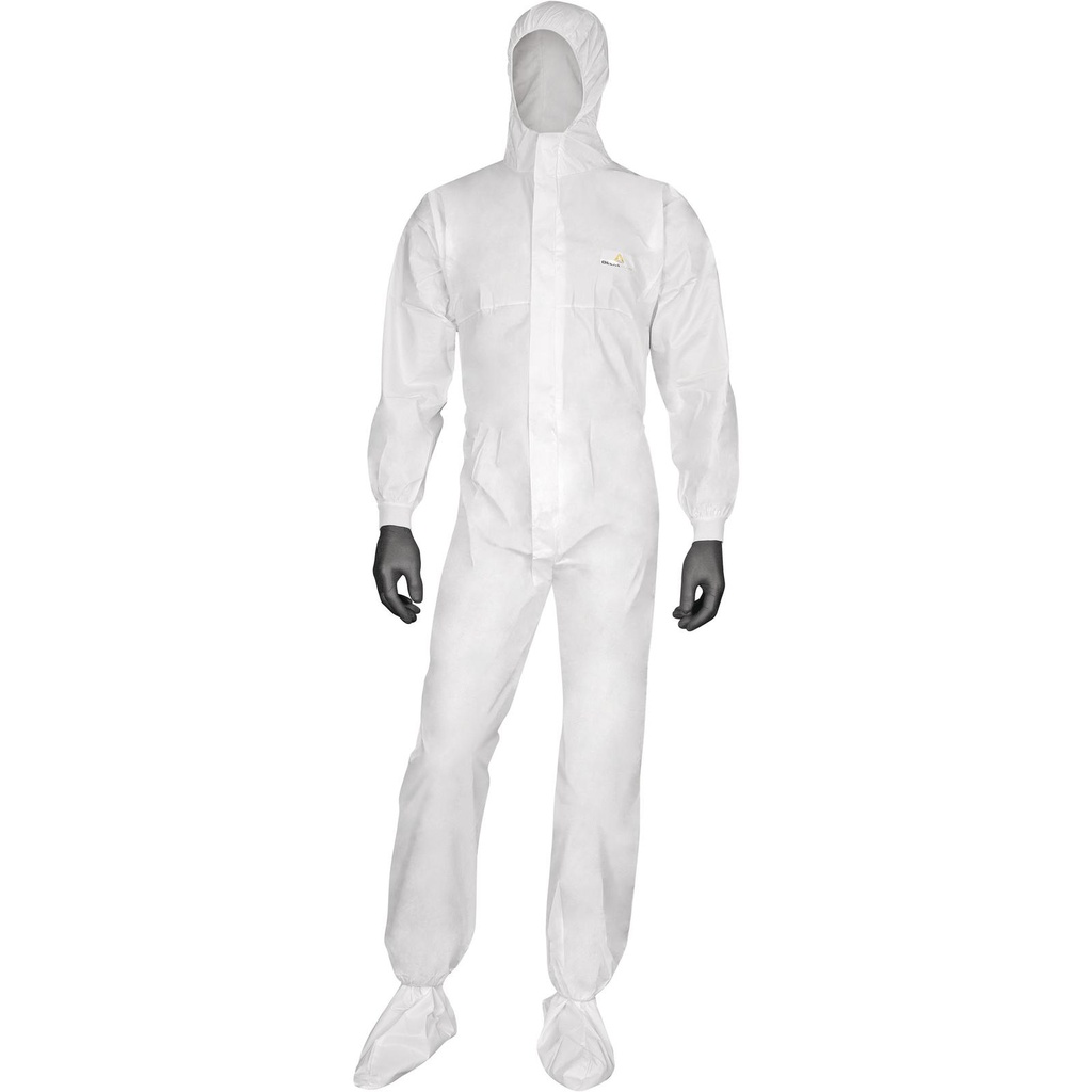 DELTATEK 5000 DISPOSABLE OVERALLS WITH HOOD - 5B TYPE - 6B TYPE